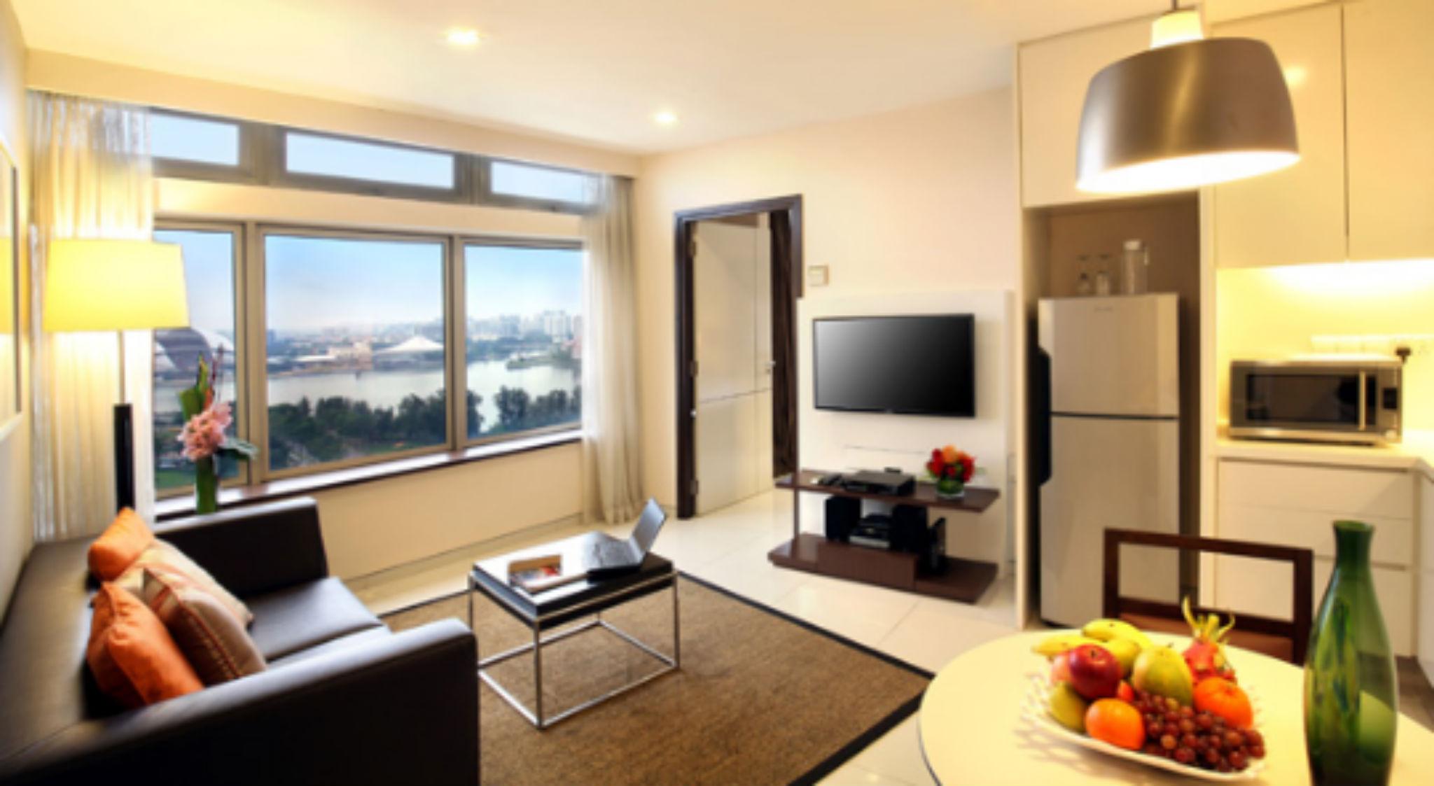 Parkroyal Serviced Suites Singapur Exteriér fotografie