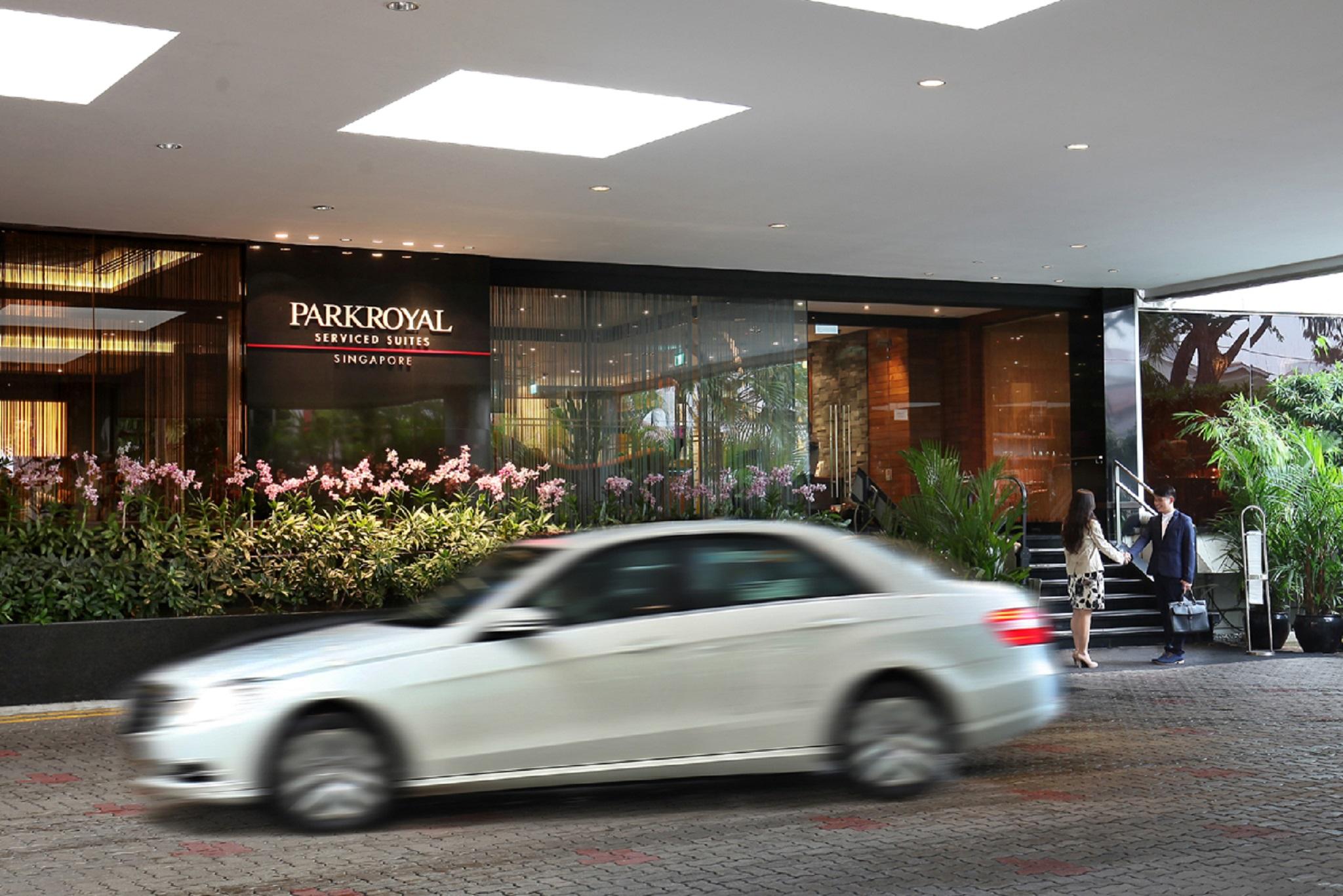 Parkroyal Serviced Suites Singapur Exteriér fotografie